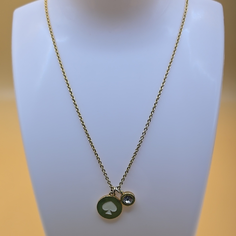 Kate Spade "Spot The Spade" Necklace